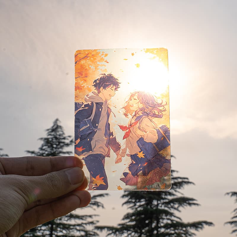 PET transparent card customization photo-worthy city landmark building tourist attraction souvenir postcard design card