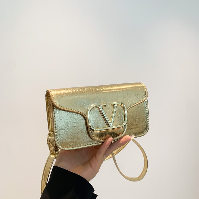 Women's Vintage Underarm Bag 2024 New Trendy Shoulder Bag Fashion Small Square Bag Textured Handbag Commuter Bag