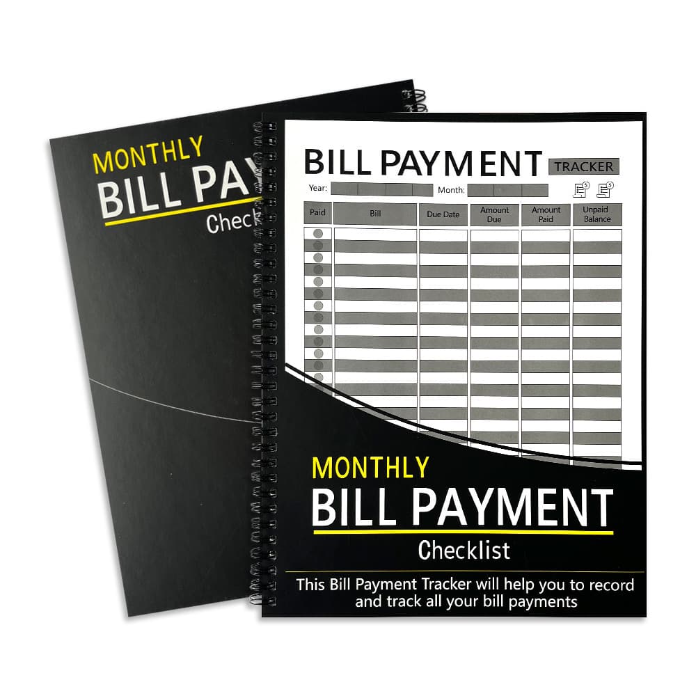 Cross-Border New Product Bill Tracker Notebook, Bill Notebook, Money-Saving Record Book, In Stock