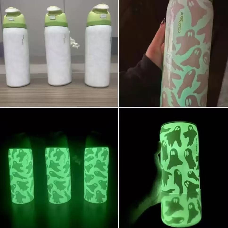 owla portable fruit cup luminous cup 32oz large capacity double drink sports water bottle 304 stainless steel thermos cup