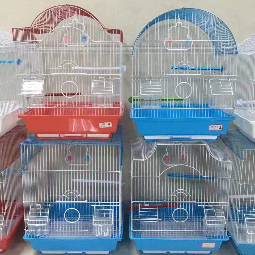 Factory Direct Sales Wholesale Bird Cages Parrot Bird Cages Parrot Wire Bird Cages Factory Direct Sales Hot Sale at Street Stalls