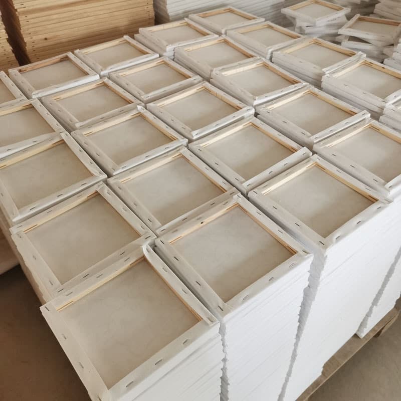 Oil Painting Frame Cotton Canvas Frame Round Shaped Inner Frame Acrylic Gouache Oil Painting Board