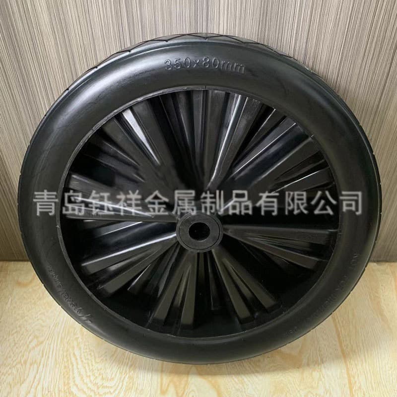 14-inch special-shaped PU polyurethane foam wheels, trailer tires, utility cart rear large wheels, tool cart solid wheels.