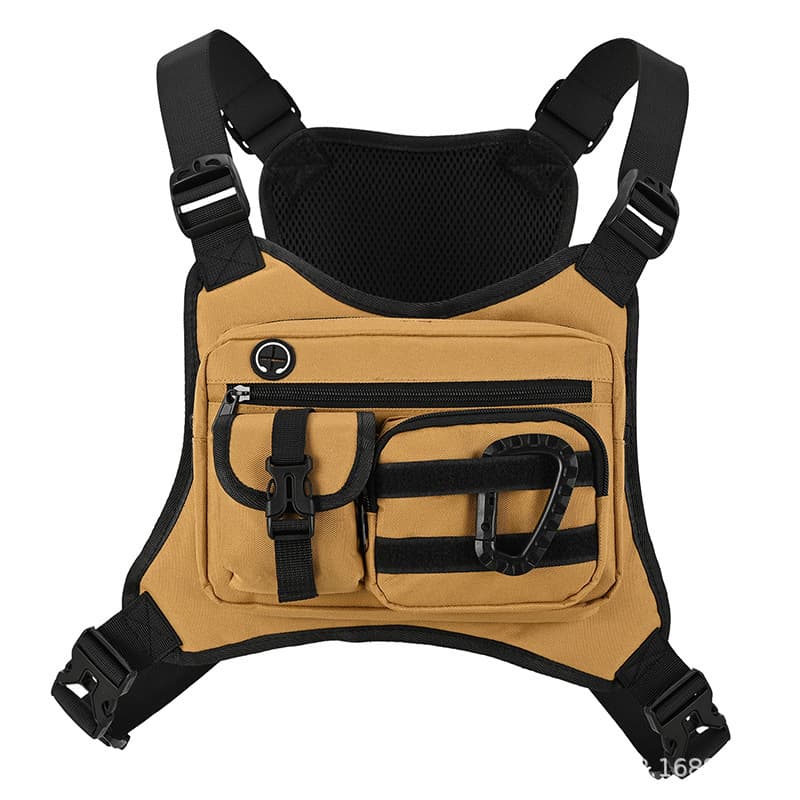Cross-border men's chest bag outdoor riding multi-functional tactical vest bag wear-resistant sports vest bag waterproof