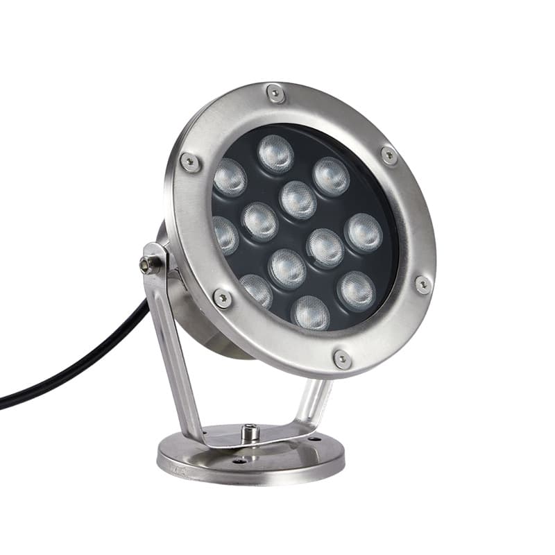 LED Underwater Light Waterproof Submersible Pool Landscape Fish Pond Colorful Aquarium Swimming Pool Rockery Fountain Spotlight 24V 12V