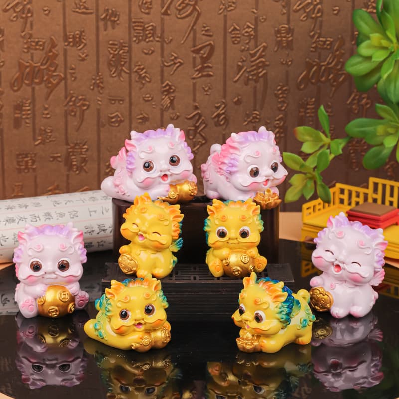 New Cute Pixiu Chinese Trend Resin Craft Ornament Creative Home Decoration Car Ornament