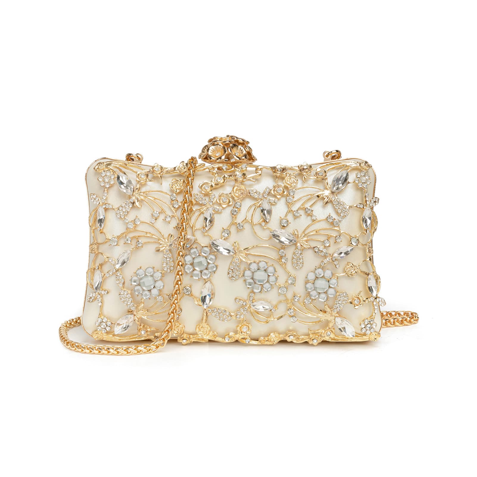New Crossbody Bag Large Capacity Clutch Evening Bag Luxury High-End Small Square Bag Dress Bridesmaid Chain Bag