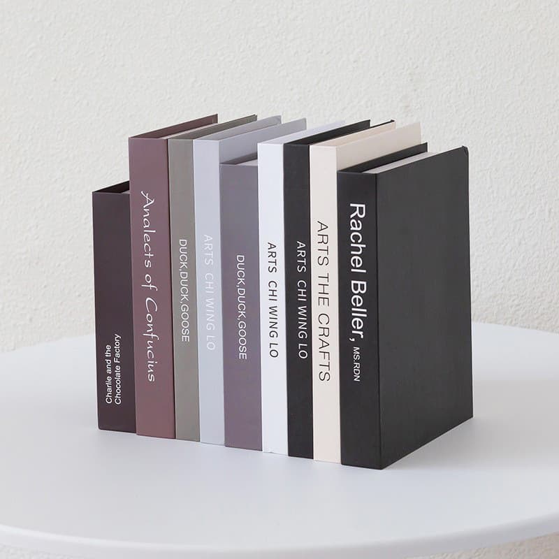 Nordic Simple Style Fake Book English Simulation Book Decorations Shooting Background Prop Book Living Room TV Cabinet Ornaments
