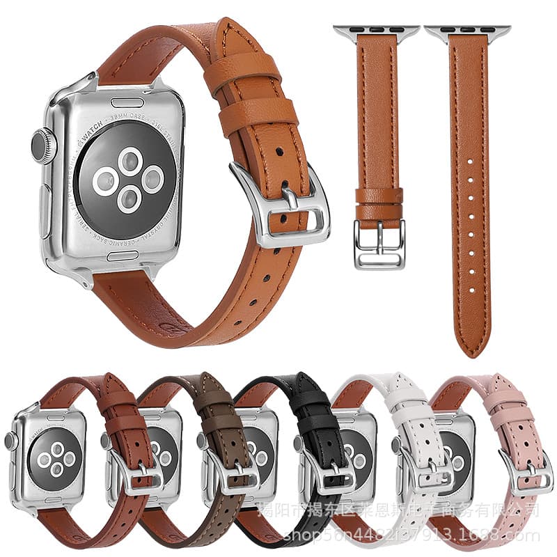 Fashion Pin Buckle Straight Waist Watch Band for Apple Watch / SE7 / 6 / 5, Women