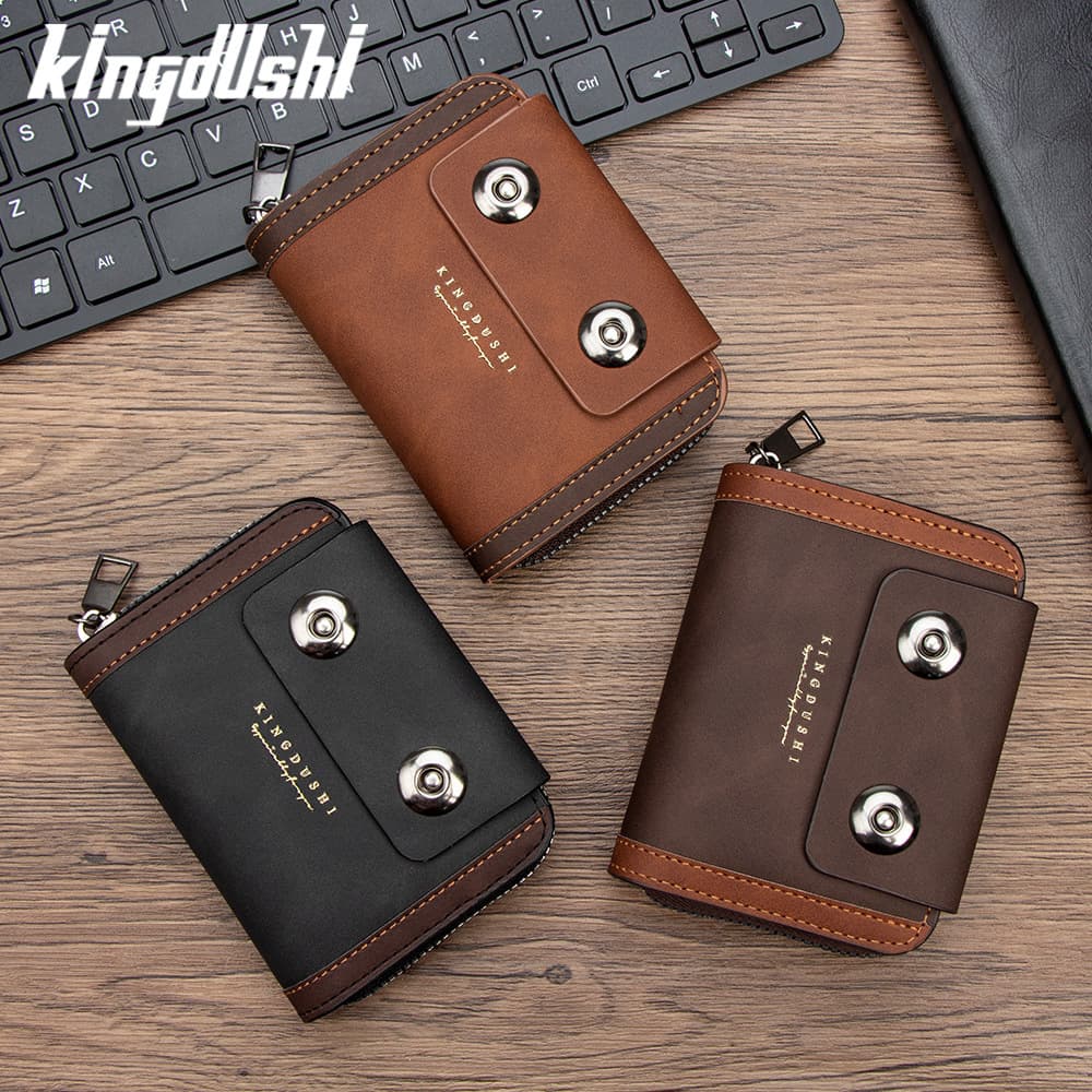Business men's accordion card holder, business card holder, fashionable and simple coin card holder, retro double magnetic buckle card holder, document bag
