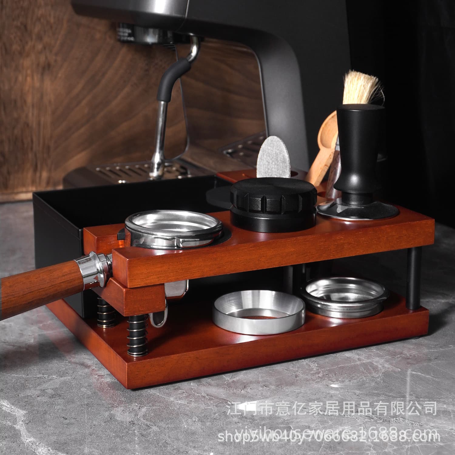 Coffee Powder Seat coffee multifunctional press powder seat storage box press powder/cloth powder storage powder seat