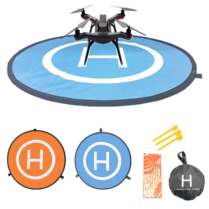 Drone Landing Pad 75cm Portable Foldable Outdoor Grass Beach Drone Landing Coordinate Pad