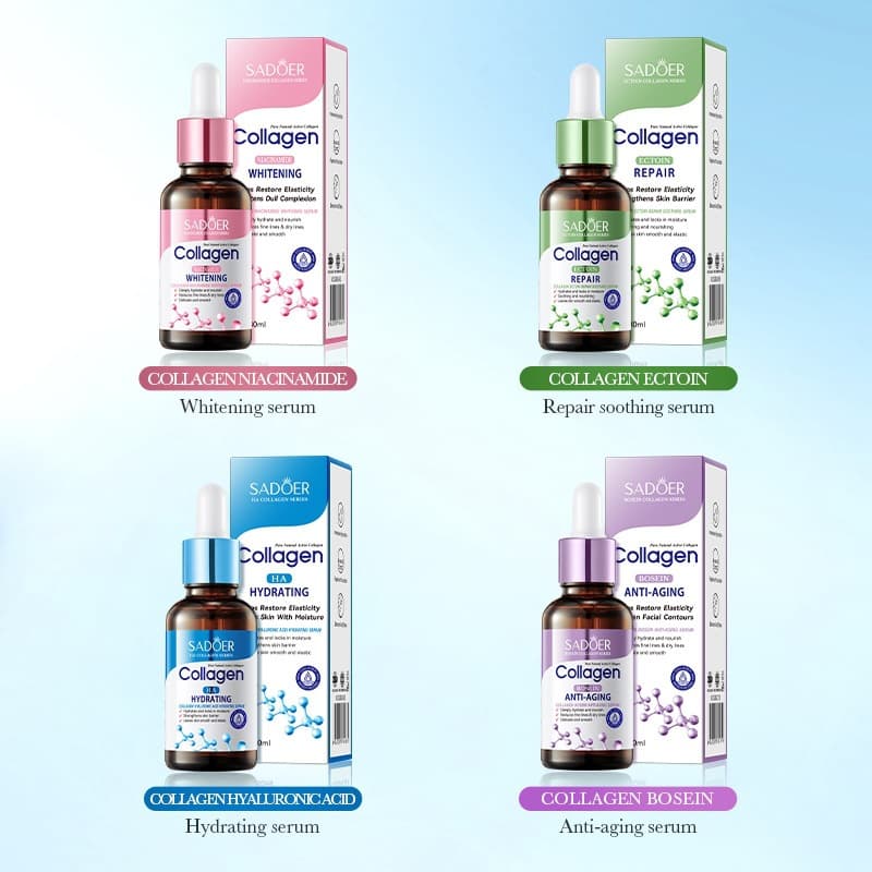 Full English Collagen Hyaluronic Acid Essence 30ml SADOER Bose In Moisturizing Essence Cross-border Skin Care Products