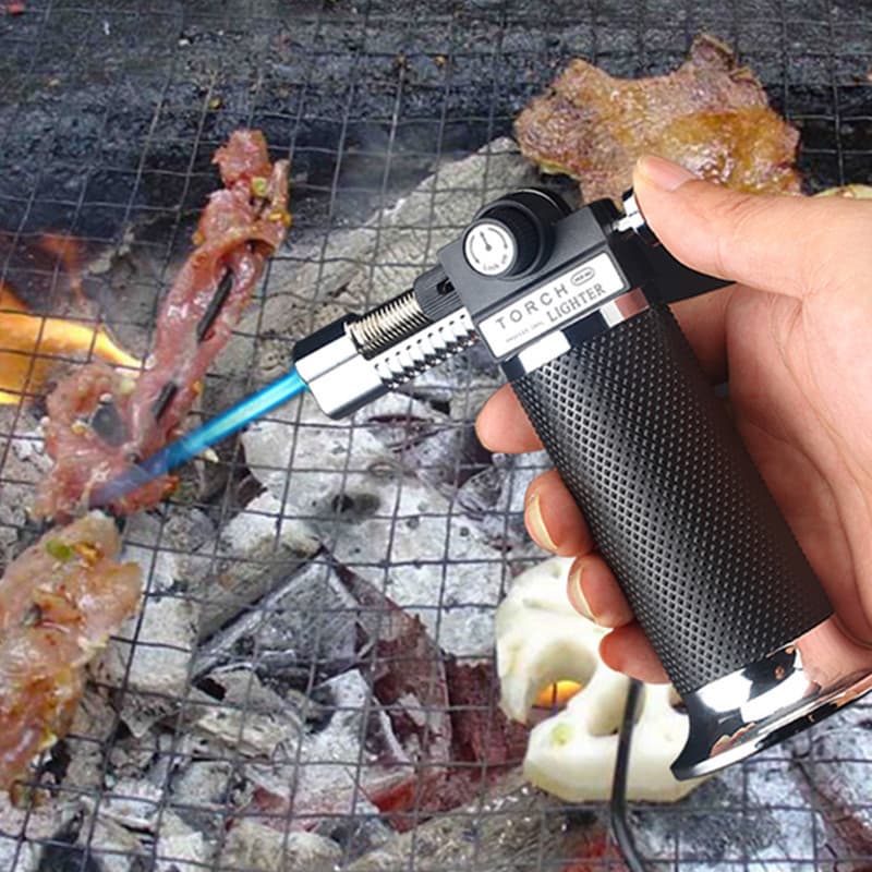 Factory Direct Tongshun 802 Desktop Spray Gun Direct Ignition Lighter High Temperature Outdoor BBQ Metal Welding Torch Lighter