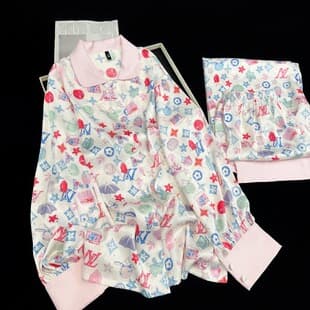 Custom Spring/Summer Sleepwear Ice Silk Women High-End Light Luxury Style Long Sleeve Long Pants Set Homewear