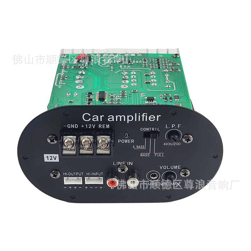Source factory wholesale car subwoofer amplifier board 12V power supply audio amplifier circuit board for vehicle use