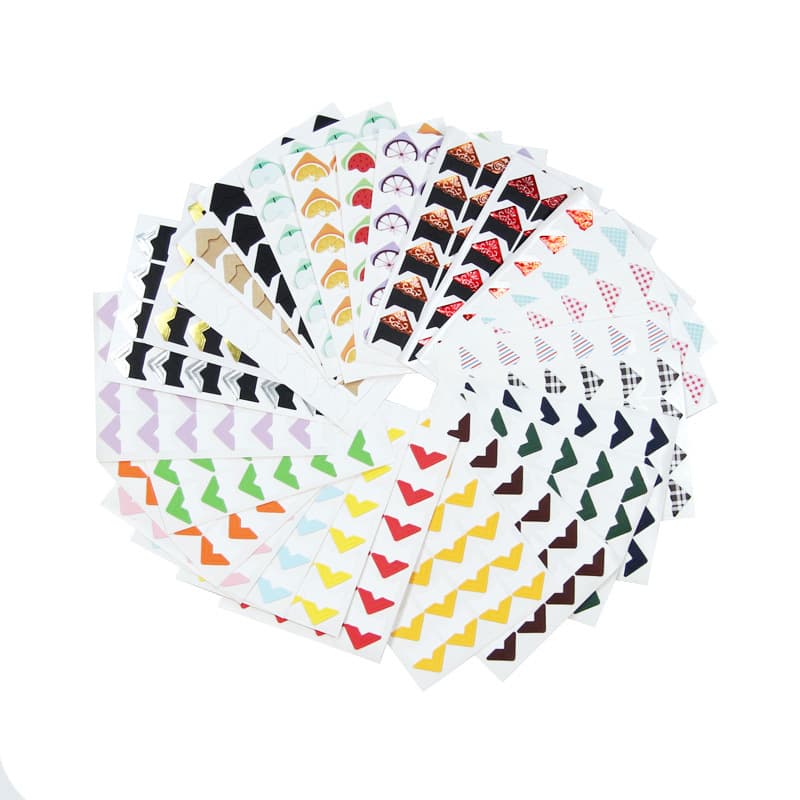 Manufacturer Direct Fixed Photo Corners H Retro DIY Album Planner Accessories 24-piece Paper Kraft Paper Corners