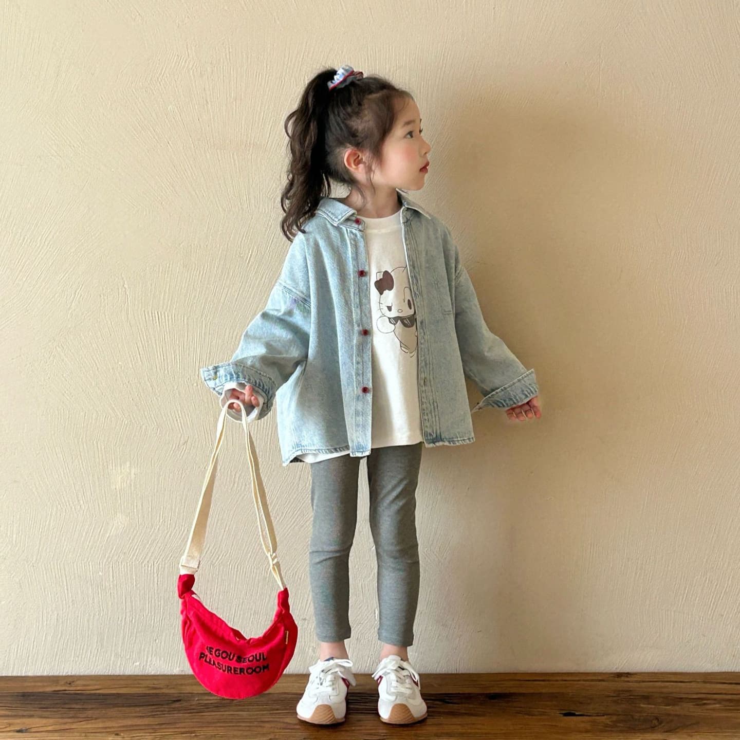 2025 Fall New Children's Clothing Korean Style Casual Denim Shirt for Girls Kindergarten Denim Jacket