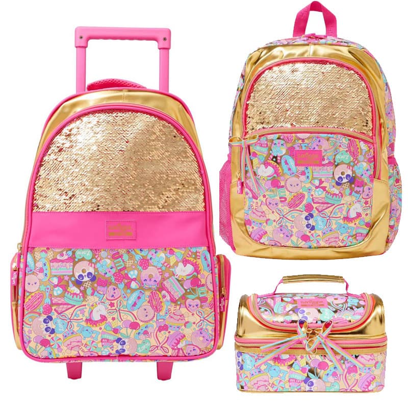 Australian Smiggle Backpack for Kids, Large Capacity Student Backpack, 20th Anniversary Cartoon School Bag