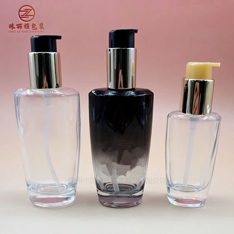Spot 100ml hair care essential oil bottle ks popular 50ml hair oil glass bottle push-type lotion essence sub-bottling bottle