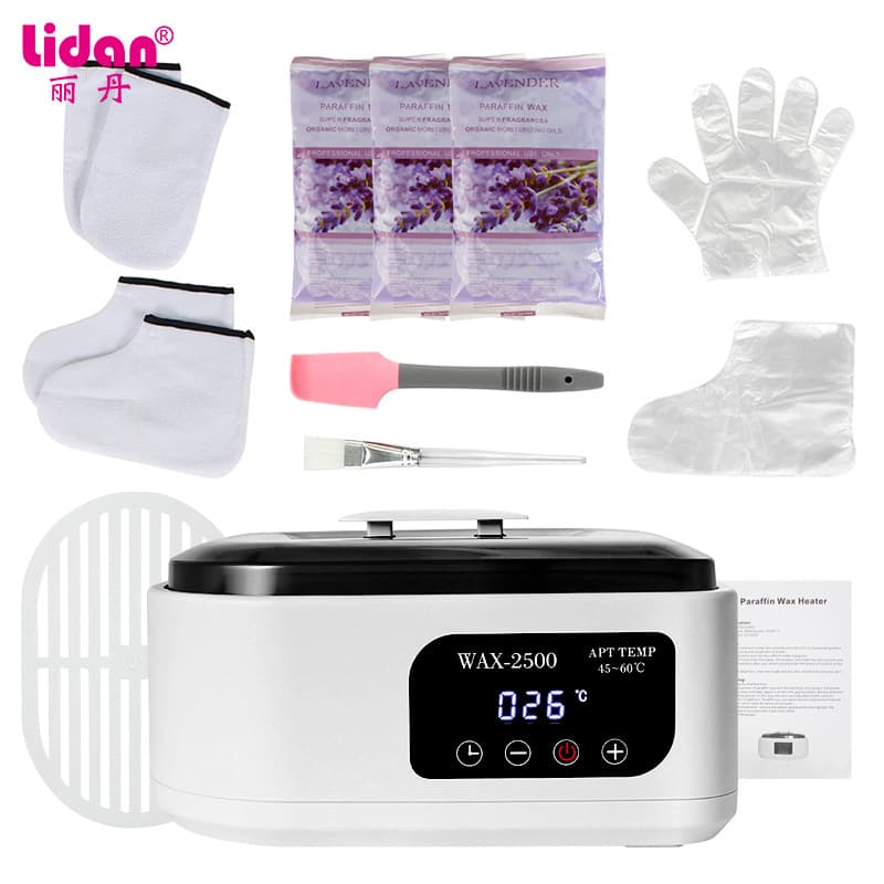 Cross-Border Paraffin Wax Therapy Machine Set Beauty Salon Hand and Foot Care Hot Wax Machine 3L Capacity Digital Display Constant Temperature Wax Melter
