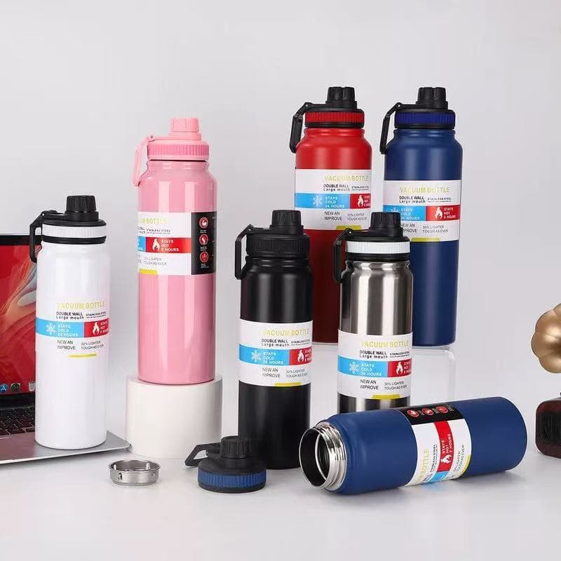 Cross-border hot selling stainless steel space kettle 304 large capacity fitness water bottle outdoor travel car thermos cup