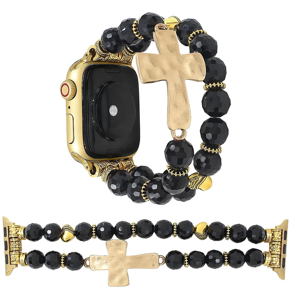 Compatible with Apple Watch iWatch Series 4/5/6/7/8/SE, New Style Bracelet Beaded Glass Pendant Wristband
