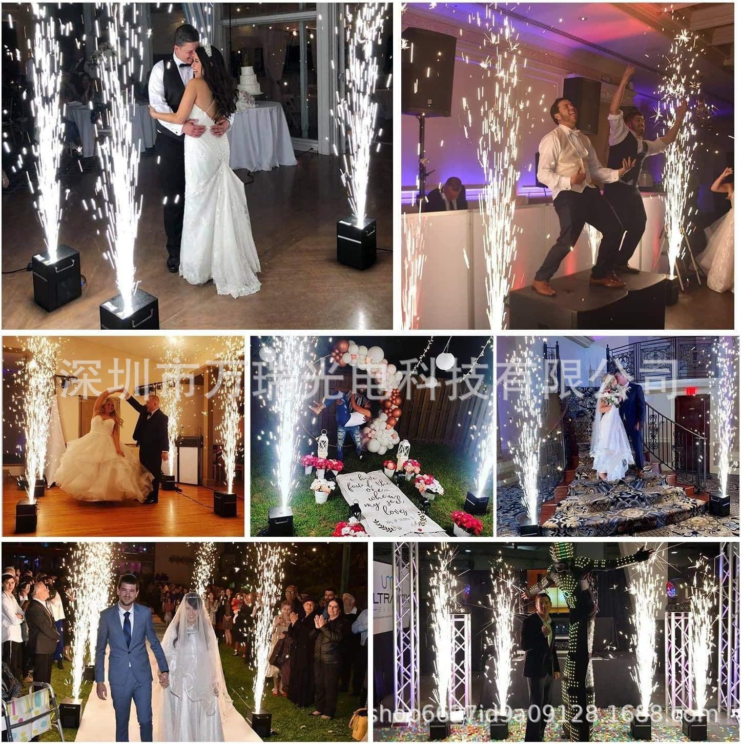 Stage Electronic Sparkler Machine Single Head Bar DJ Booth Atmosphere Performance Equipment Real Flame Fire Machine
