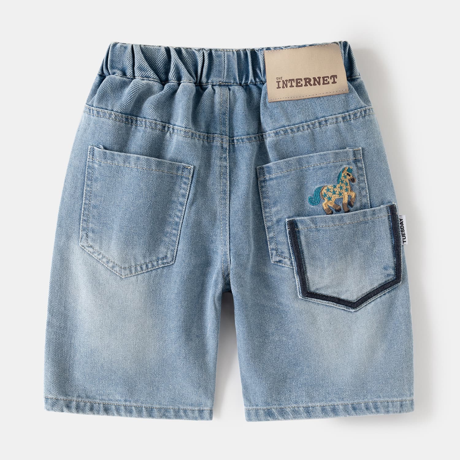 Boys Washed Cotton Soft Denim Shorts 2026 Summer New Style Casual Shorts for Kids