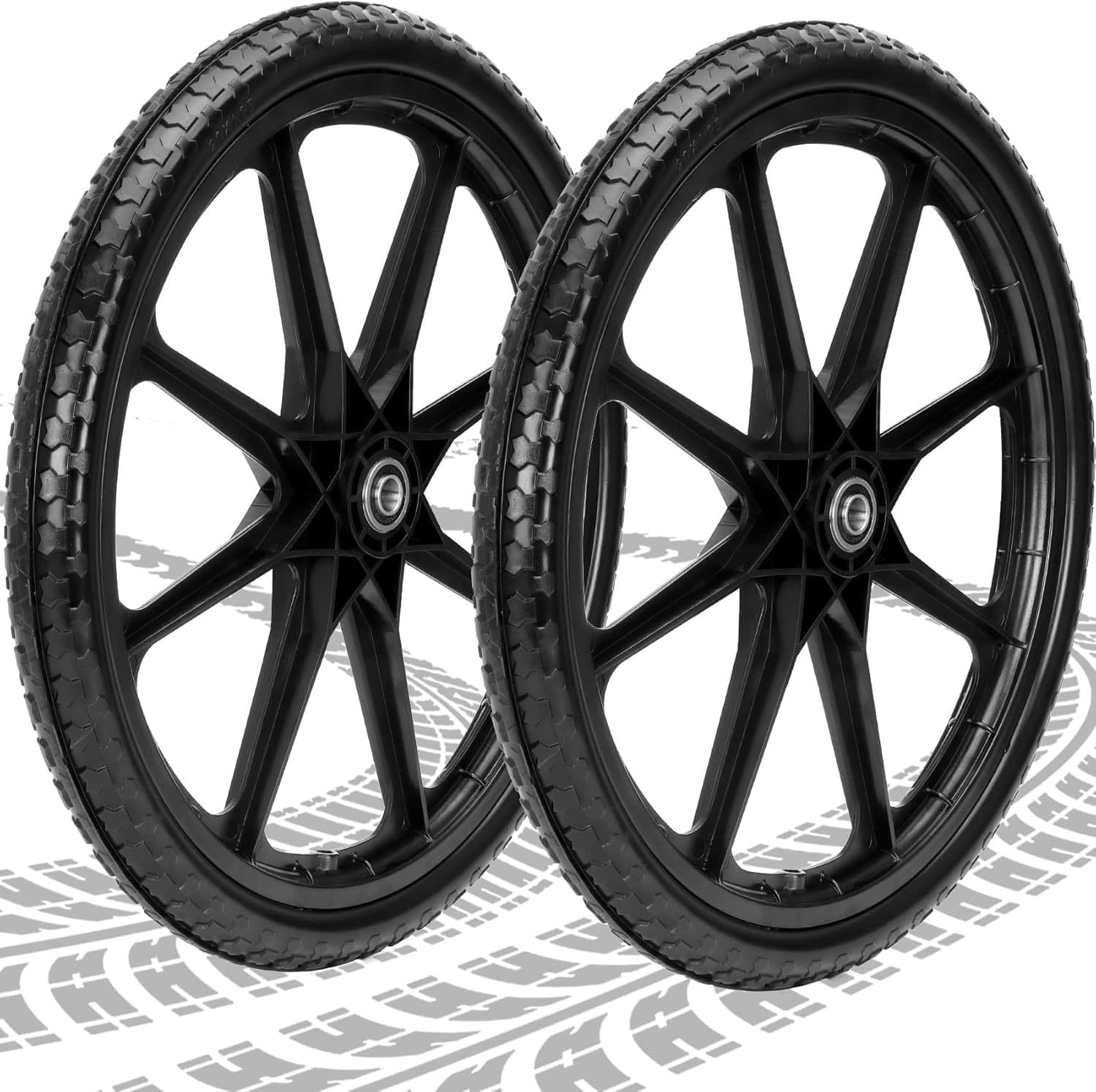 20-inch ABS Plastic Hub 20x1.95 PU Foam Tire Single Wheel Handcart Wheel