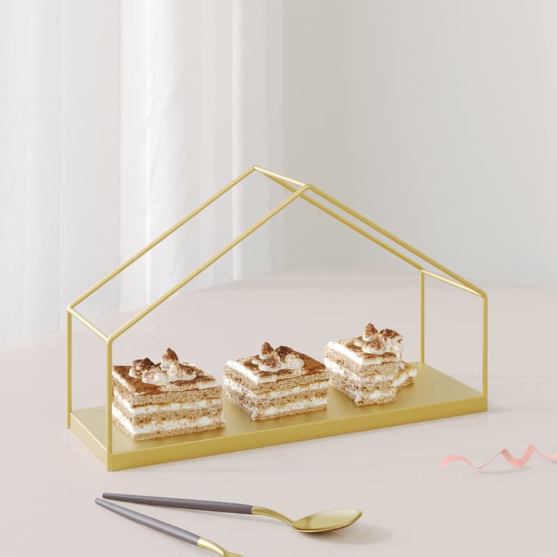 Gold Iron Cake Stand Dessert Table Decorative Creative Wedding Christmas Buffet Display Afternoon Tea Cold Drink Stand