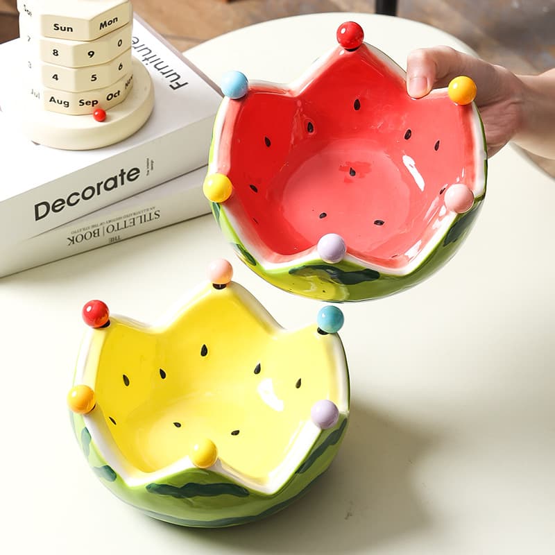 Watermelon Fruit Fork Set, Household Stainless Steel Dessert Cute Small Forks with Storage Jar, Fruit Picks, Child-Safe Fruit Skewers