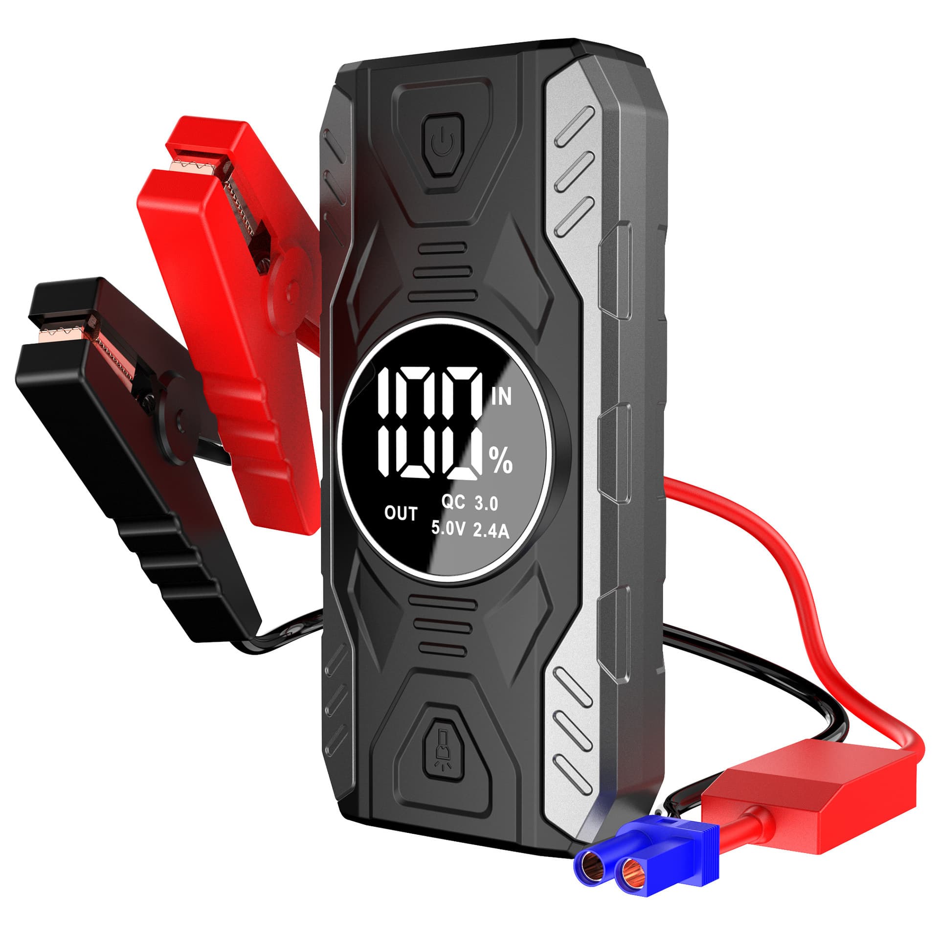QY19 2000A car starting power portable diesel gasoline dual car emergency power supply starter QC3.0
