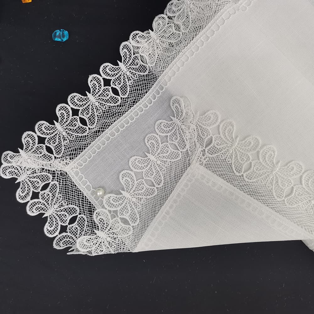 Easter Animal Solid Color Embroidered Table Runner, Fashionable and Simple Lace Table Runner, Holiday Table Runner