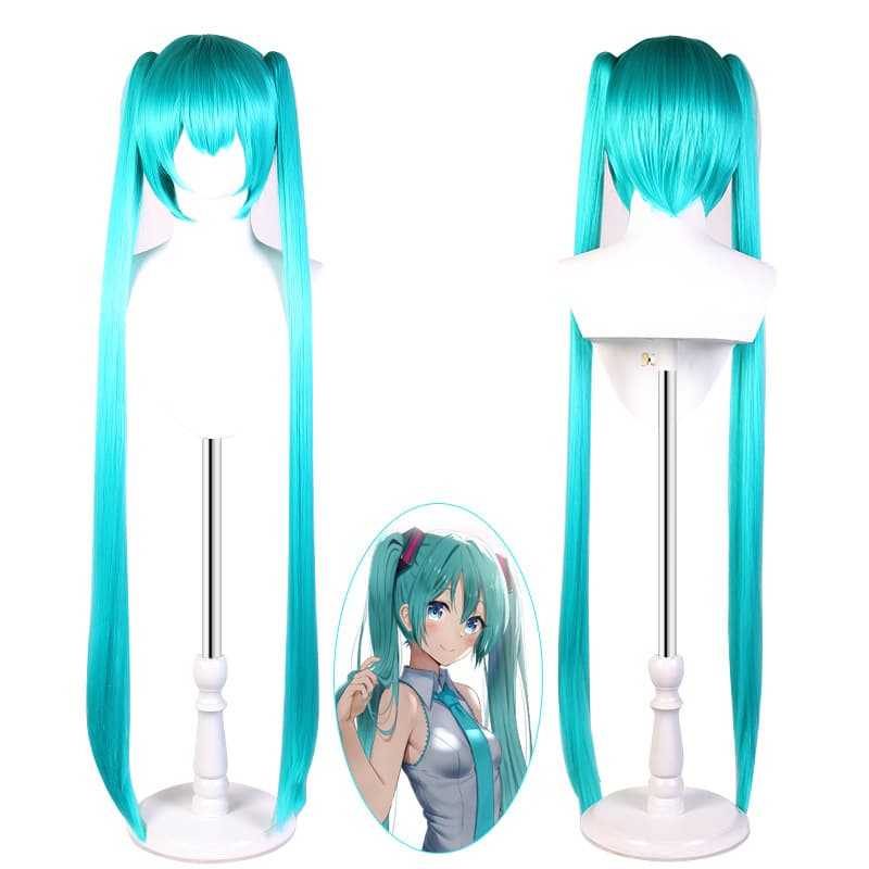 Cosplay Wig Vocaloid Lake Blue Hatsune Miku Wig Anime Huafei Wholesale