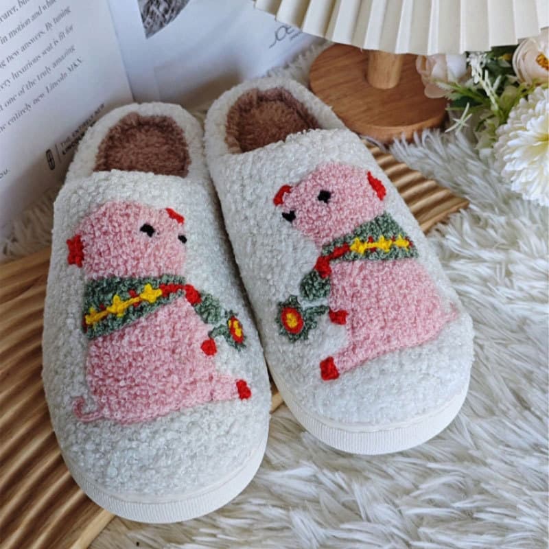 Cotton Thick-Sole Cartoon Indoor Slippers Korean Style Smiley Face Unisex Cute E-commerce Anti-Slip Autumn/Winter Home Couples