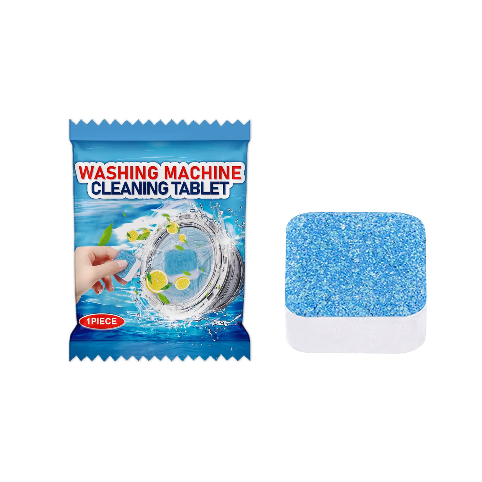 Jakehoe Washing Machine Cleaning Tablets - Household Drum Washing Machine Tub Cleaner for Dirt and Grime - Washing Machine Cleaning Effervescent Tablets