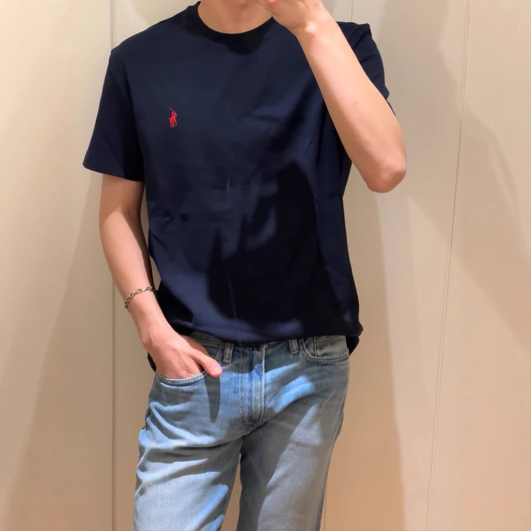 RL Paul Little Pony Logo Short Sleeve Correct Version Youth Loose Cotton Embroidered T-Shirt for Men High Quality Round Neck Half Sleeve