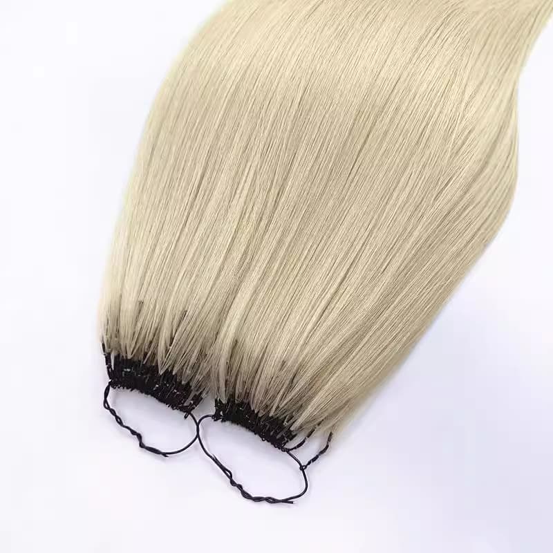 Factory Direct Third Generation Feather Hair Extensions 9-Level Color Real Human Hair 6D Feather Hair Extensions No Knots Braid Core