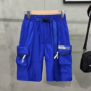 Tactical Cargo Shorts Men's Summer American Street Style Zipper Pocket 5-Inch Shorts New Quick Dry Sports Casual Shorts
