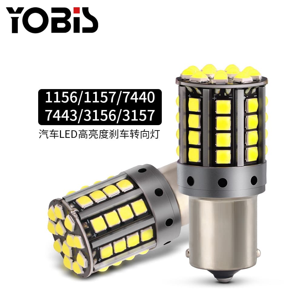 Ubisi Cross-Border Hot Selling LED Car Light 12-80V Turn Signal 1156 3030-44SMD 3D Chip High Brightness