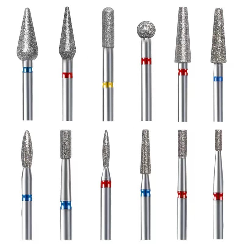 Cross-border Nail Art Russian Diamond Drill Bit for Cuticle Prep and Nail Surface Grinding, Pocket Cleaning Nail Tool