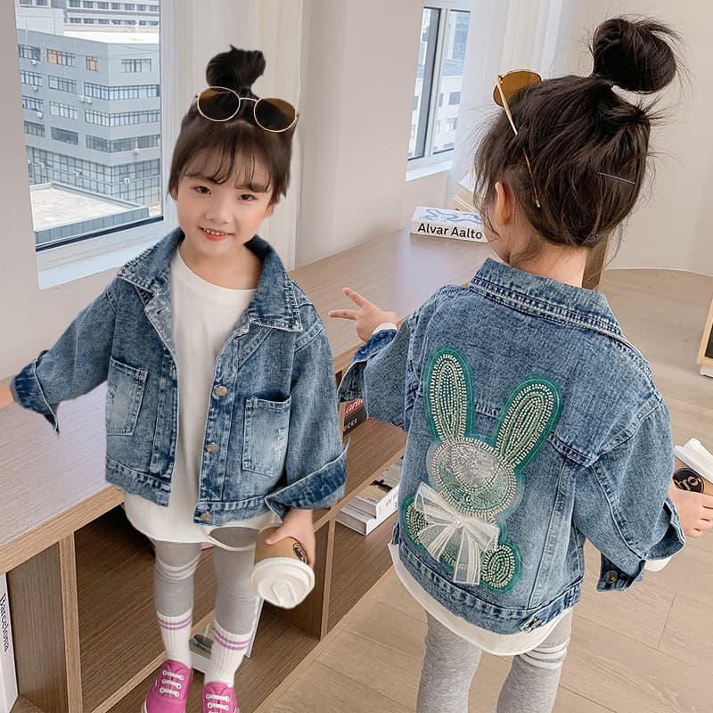 Girls' Denim Jacket Spring/Autumn Style 2025 New Arrival Fashionable Trendy Children's Wear Big Girls' Top Autumn Clothes