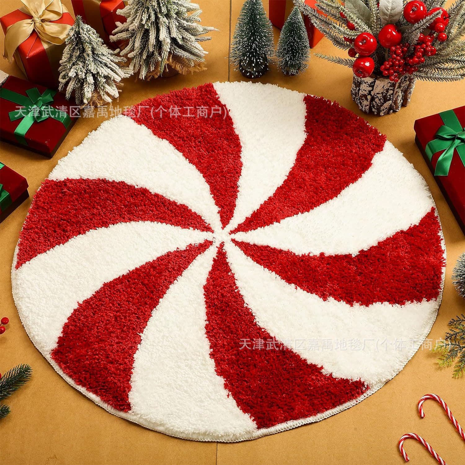 Cross-border Christmas Faux Cashmere Rug, Amazon Temu Dropshipping Seat Blanket, Rocking Chair Blanket, Easy Care Bedside Rug