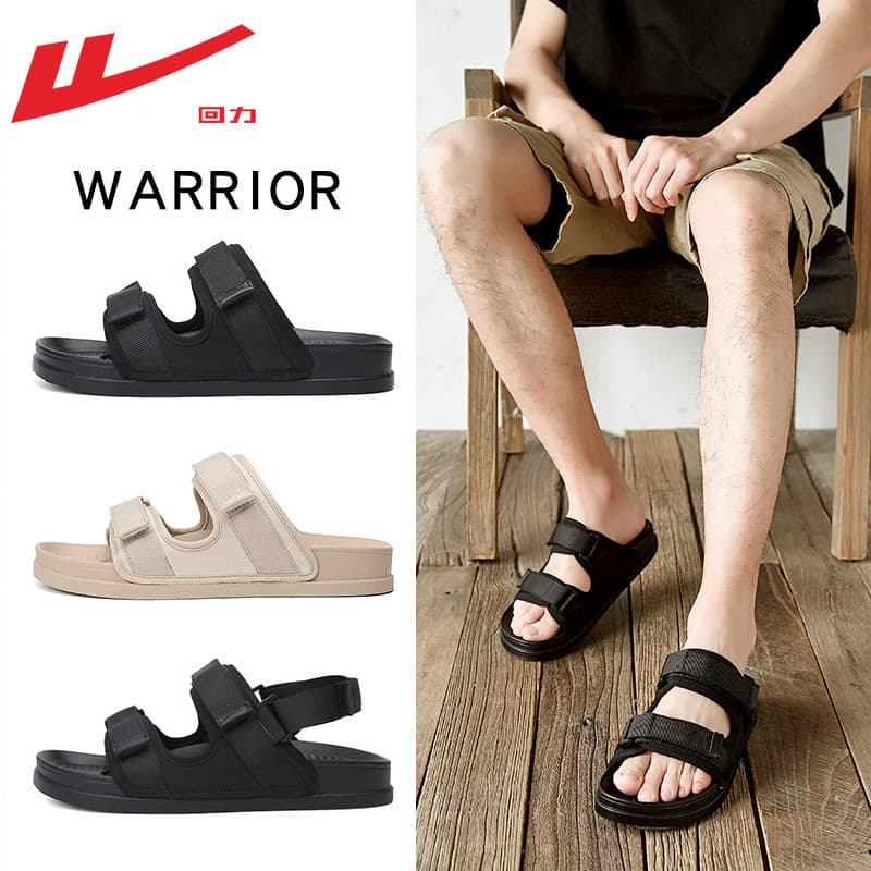Pull-back slippers for men's summer outdoor wear 2026 new style sandals and slippers, dual-use outdoor beach sandals for men