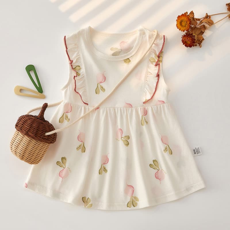 Girls Summer Dress Baby Princess Dress Infant Strapless Tulle Skirt Kids Clothing Children Dress Ins Style