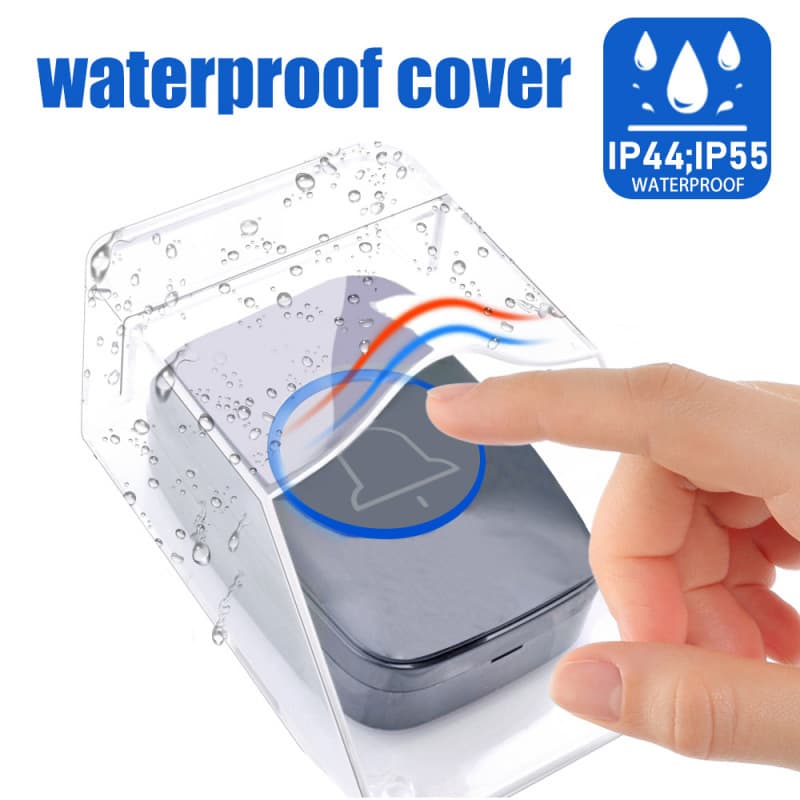 Doorbell Rain Cover Household Wireless Waterproof Cover Outdoor Rainproof Splash-proof Box Button Nameplate Cover Outdoor Waterproof Box