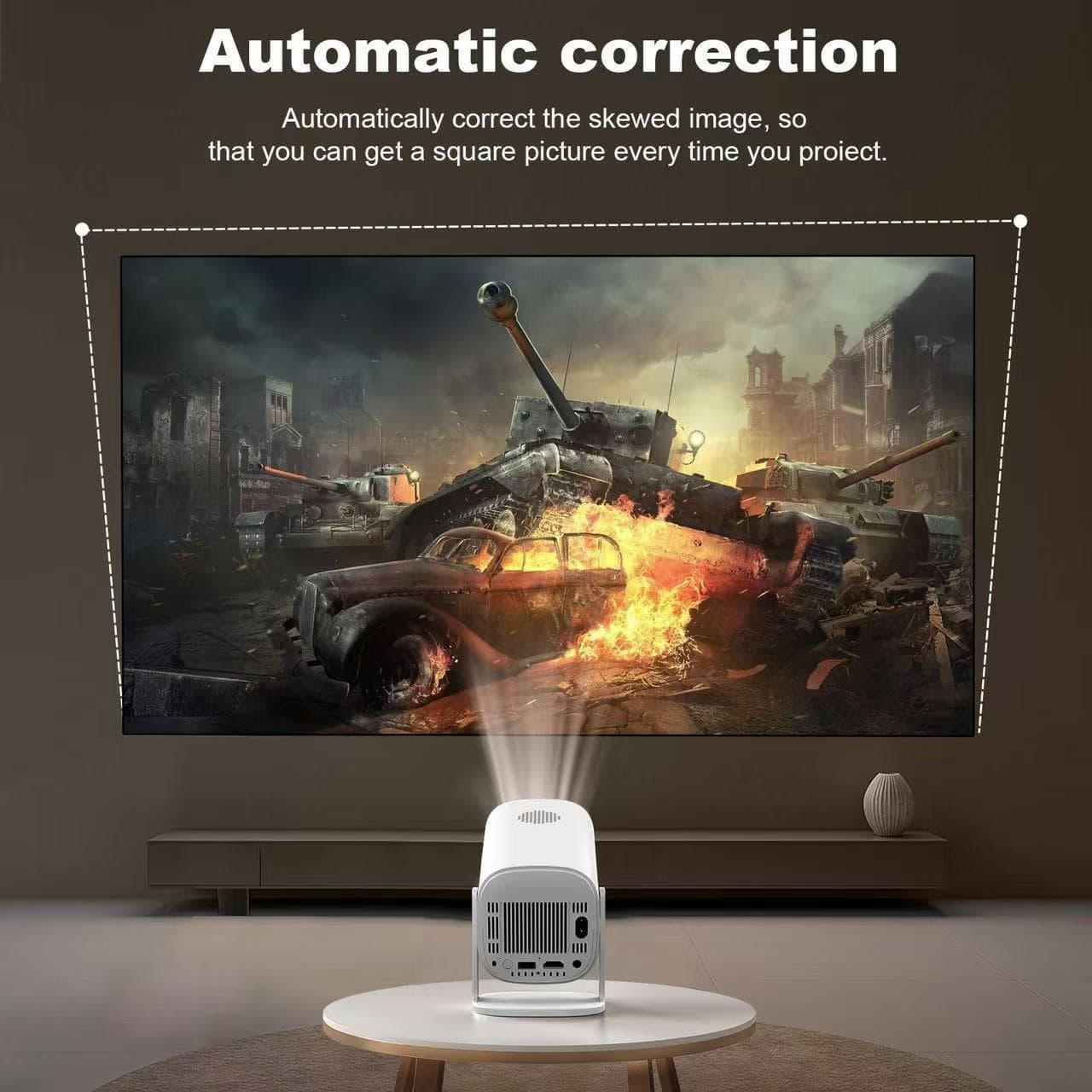 Cross-border P30 projector for bedroom wall projection, 4K high-definition, 150 lumens, mini portable projector for office and home use.