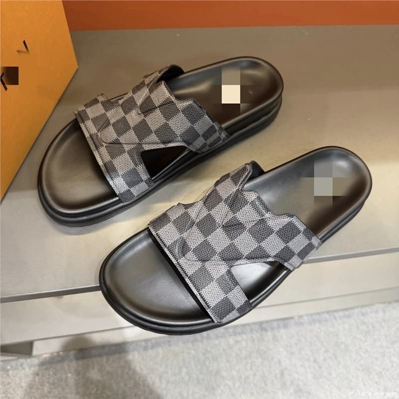 European American Designer New Summer Home Casual Men's Outdoor Beach Shoes Korean Style Internet Celebrity Fashion One-Strap Sandals