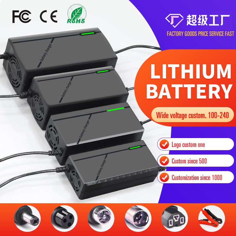 Super Morning Bull Polymer Iron Lithium Battery Charger for Electric Vehicles 12V 24V 36V 48V 50V 55V 60V 66V 72V